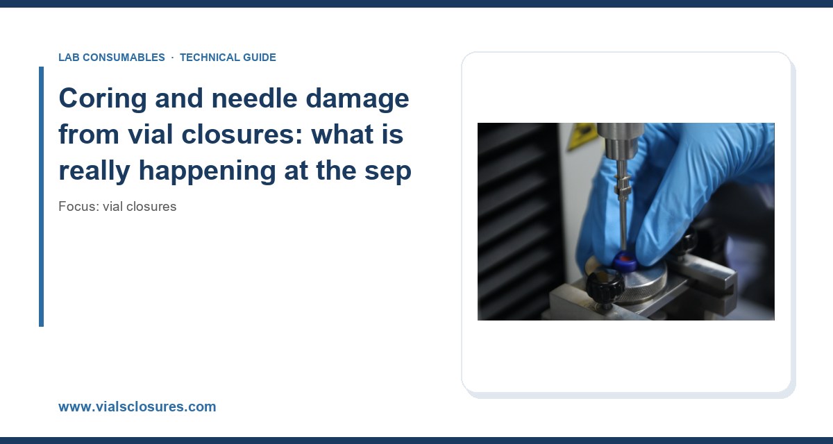Coring and needle damage from vial closures: what is really happening at the sep