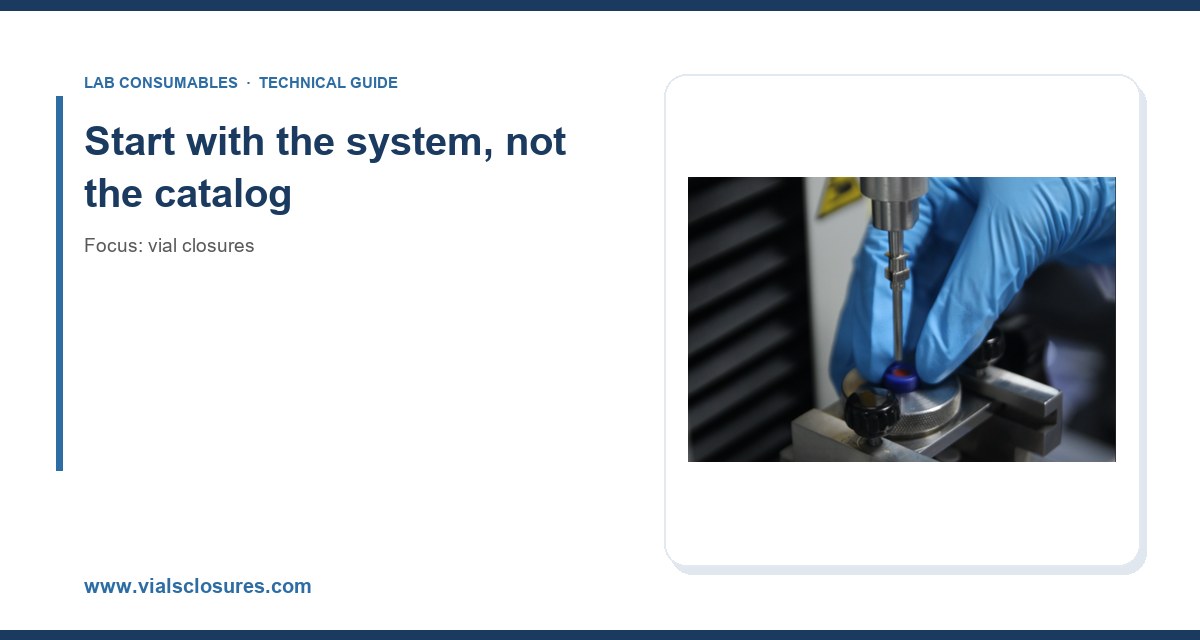 Start with the system, not the catalog
