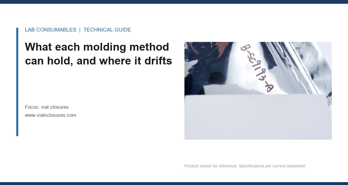 What each molding method can hold, and where it drifts