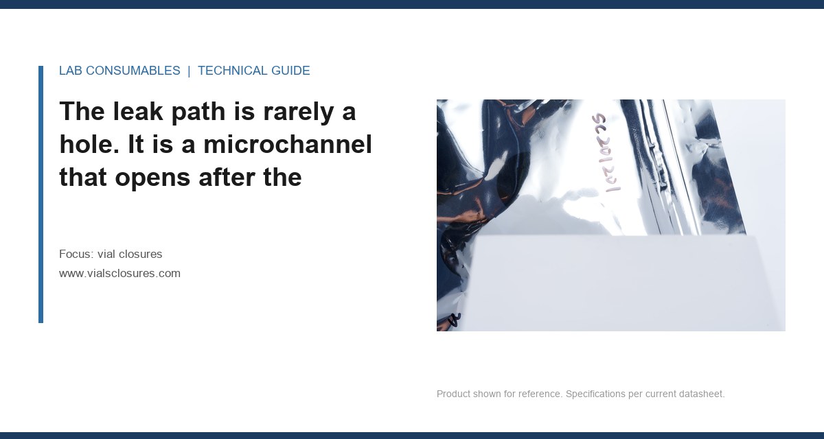 The leak path is rarely a hole. It is a microchannel that opens after the